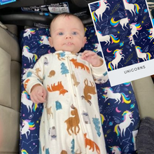 Load image into Gallery viewer, Car Changing Pad: Unicorns 🦄
